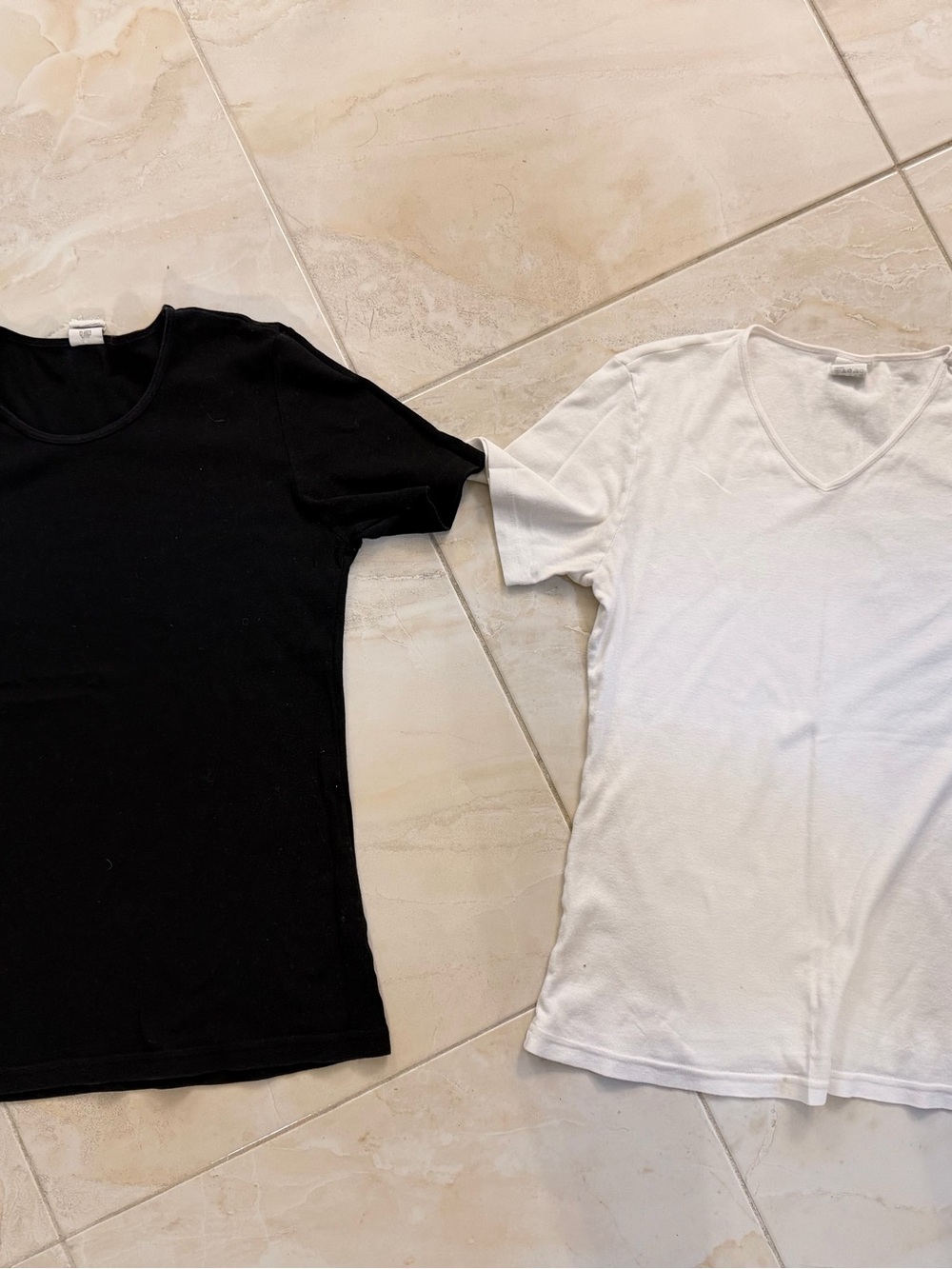 2 Calvin Klein Short Sleeve Tees, 1 black 1 white